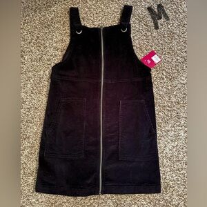 Corduroy zip dress